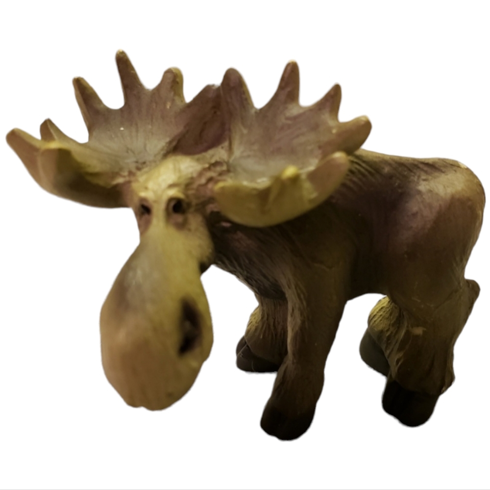 Vtg 98 Moose Standing Up Figurine By Singing Tree
